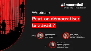 Quels leviers pour démocratiser l’entreprise ? > Webinaire de la revue démocratieS