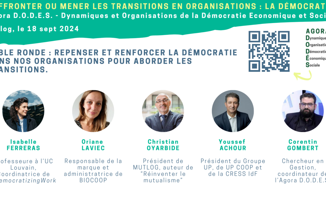 Mener ou affronter les transitions : la démocratie – Table ronde du 18/09/2024