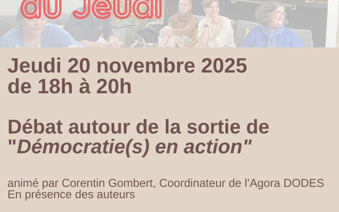 Démocratie(s) en actions : 50 approches renouvelées de l’entreprise et du travail. Soirée-débat autour de la sortie de l’ouvrage.