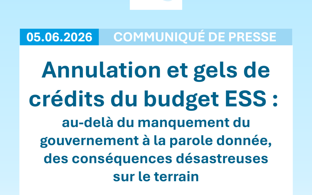 Budget de l’ESS. Le dialogue est rompu